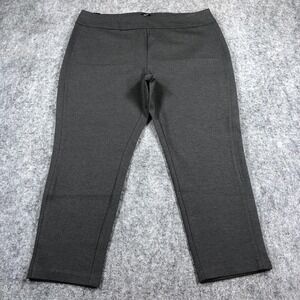 Express Pants Womens XXL Gray Ponte Tapered Pull On Stretch Dress Work Career